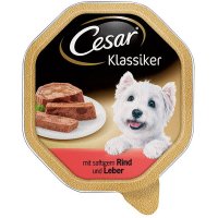 Nassfutter Cesar Klassiker mit saftigem Rind & Leber