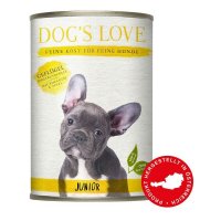 Nassfutter Dogs Love Junior Geflügel mit Zucchini & Apfel