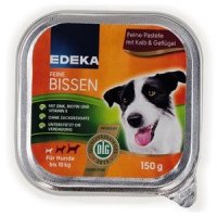 Nassfutter Edeka Feine Bissen mit Kalb & Geflügel