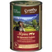 Nassfutter Real Nature Country Selection Alpine mit Alpenrind & Truthahn