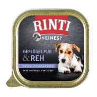 Nassfutter RINTI Feinest Adult Geflügel pur & Reh