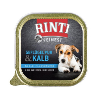 Nassfutter RINTI Feinest Geflügel Pur & Kalb