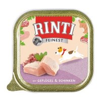 Nassfutter RINTI Feinest Geflügel & Schinken