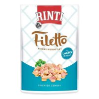 Nassfutter RINTI Filetto in Jelly Frischebeutel Huhn & Lachs