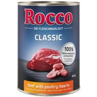 Nassfutter Rocco Classic Rind mit Geflügelherzen