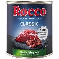 Nassfutter Rocco Classic Rind mit Wild