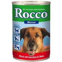 Nassfutter Rocco Menue Rind, Gemüse & Reis