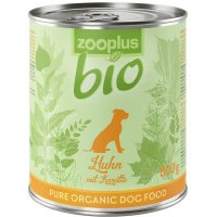 Nassfutter zooplus bio Huhn mit Karotte