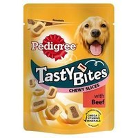 Snacks Pedigree Tasty Bites Chewy Slices with Beef