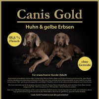 Trockenfutter Canis Gold Adult Huhn & gelbe Erbsen